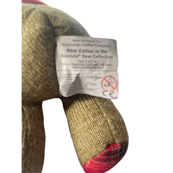 Starbucks Gold Red 2009 exclusive collection 88th Bearista Bear Edition Plush - Picture 3 of 8